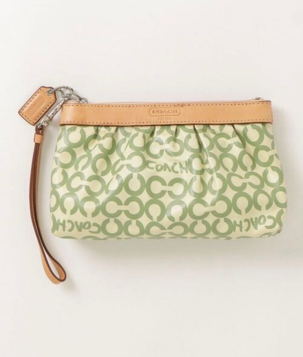 Coach - Green Wristlet